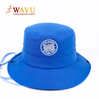 Nón Bucket Có Dây Thêu Logo – Nón Bucket Xanh Dương United Nations