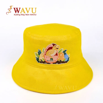 Nón Bucket Mẫu Nón Bucket Trẻ Em In Khủng Long – Nón Vàng Dễ Thương Cho Bé