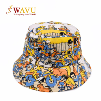 Nón Bucket Họa Tiết Streetstyle – Mũ Thời Trang Unisex Cá Tính