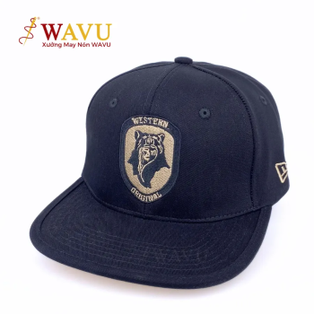 Nón Snapback Đen Thêu Logo Western Original – Mũ Local Brand Phong Cách, Chất Vải Dày Đẹp
