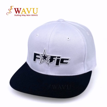 Nón Snapback Trắng Phối Đen Logo Sao | Mũ Local Brand Form Đứng Cá Tính