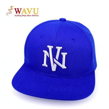 Nón Snapback Xanh Dương Thêu Logo – Mũ Local Brand Cá Tính