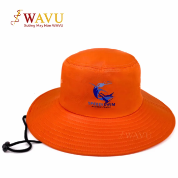 Nón Tai Bèo Vành Lớn Màu Cam – In Logo SPEEDSWIM